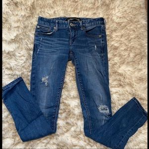 Express low rise legging distressed